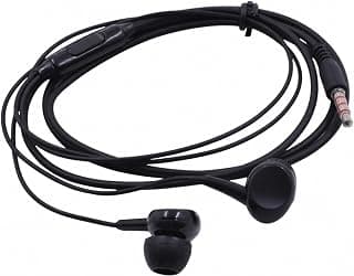 C.F.S Panseh Wired Music Earphones with Built-in Mic Noise Reduction & Clear Voice - Black
