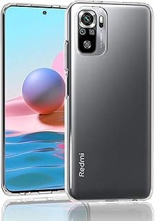 جراب متوافق مع شاومي Redmi Note 10 4G/10S، سيليكون TPU ناعم شفاف مضاد للاصفرار وحماية من الصدمات