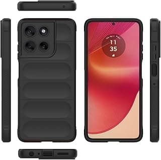 Magic Shield Shockproof Case Compatible with Motorola Moto G56 5G – Heavy-Duty Protective Cover with Soft Interior Padding and Anti-Slip Grip (Black)
