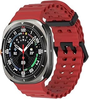 Compatible for Samsung Galaxy Watch 7 Ultra Band 47mm, Soft Ocean Silicone Sport Strap Women Men Replacement Accessory Fit for Samsung Galaxy Watch Ultra Band