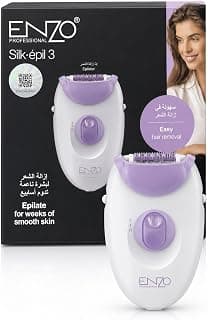 Professional Silk epil 3 Epilator for Women, Easy Hair Removal, Weeks of Smooth Skin, White and Purple