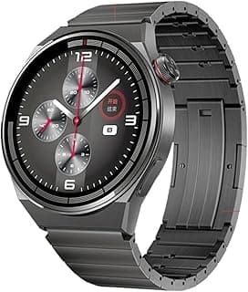 سوار معدني تيتانيوم متوافق مع HUAWEI Watch GT 4 3 Pro 46mm/GT3 GT 2 46mm/GT2 Pro 22mm، سوار معصم بفك سريع (رمادي تيتانيوم، 22mm عالمي)