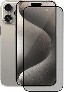 iPhone 15 Pro Max Privacy Screen Protector, Anti-Spy Tempered Glass Film, 9H Hardness, Scratch Resistant, 1 Pack