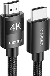 كابل HDMI بدقة 4K وتردد 30 هرتز من يوجرين بطول 10 م، أسود