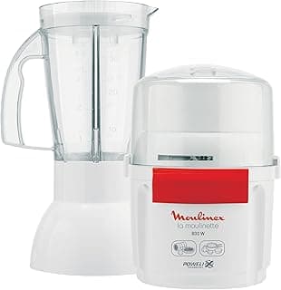 كبة مولينكس la moulinette مع خلاط، 800 وات، أبيض - ar6801eg