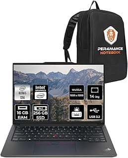 لاب توب لينوفو ثينك باد E14 G6 الترا 5 125U، ذاكرة 16 جيجابايت، قرص صلب SSD بسعة 256 جيجابايت، شاشة 14 بوصة WUXGA، نظام التشغيل FDOS 21M7002PTX & PER4 BAG مع شنطة