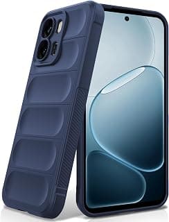 Case for Oppo A6X, Anti-fall Airbag Design Silicone Case, Shockproof Protective Cover with Microfiber Lining, Blue