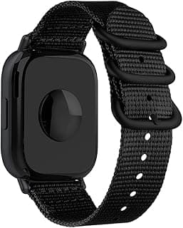 Nylon Band Compatible with Xiaomi Redmi Watch 5 Active/Redmi Watch 5 Lite, 22mm Metal Buckle Sports Watch Strap Men Women Replacement Strap