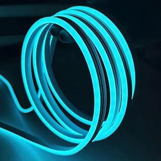 شريط إضاءة نيون LED للديكور الداخلي والخارجي 12 فولت 5 متر مرن - قطعة واحدة (أزرق ثلجي)