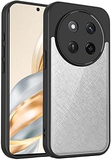 Ultra-Thin Shockproof Case Compatible with Honor X9C 5G – Clear Transparent Back Cover with Black TPU Frame, Slim and Protective Design