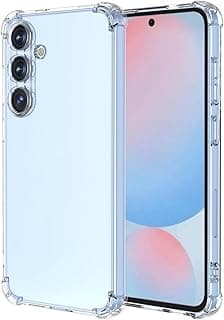 جراب متوافق مع سامسونج Galaxy A26 5G من السيليكون TPU الناعم، مقاوم للصدمات، زوايا معززة، حماية كاملة للكاميرا، شفاف