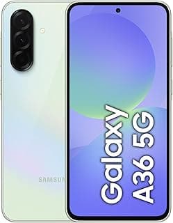 موبايل ذكي أندرويد سامسونج جالاكسي A36 شبكة الجيل الخامس 5G بسعة تخزينية 256 GB وذاكرة رام 8 GB، مع شاشة عرض كبيرة ومعالج ثماني النواة يدعم 6 تحديثات لنظام التشغيل من سامسونج، أخضر فاقع (اوسم لايم)