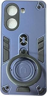 Case Compatible with Xiaomi Poco X7 Pro, Dual Layer Shockproof Protective Cover with 360° Rotating Ring Kickstand and Magnetic Military Drop Proof Outdoor Case for Xiaomi Poco X7 Pro (Blue)