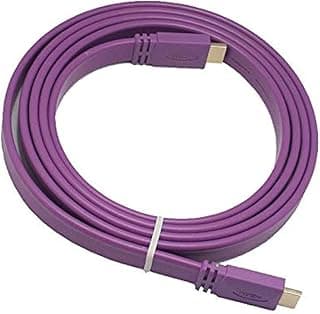 1.2m 1080P High Speed HDMI HD Flat Cable - Purple