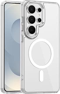 Clear Case Compatible with Samsung Galaxy S26 Ultra 5G Magnetic Compatible with MagSafe, Shock Absorption TPU Edges and Anti-Yellow Hard PC Back