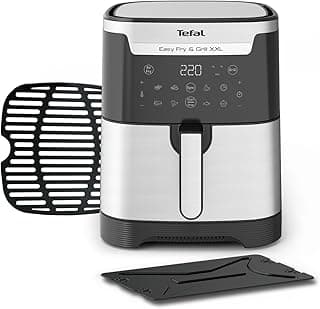 قلاية هوائية وشواية تيفال 2 في 1، ديجيتال، سعة XXL، 1830 وات، تقنية Flexcook للطهي المزدوج، سعة 6.5 لتر، ستانلس ستيل/بلاستيك، EY801D27