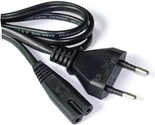 Notebook Power Cord - 2 Pin, Black - 1.8m