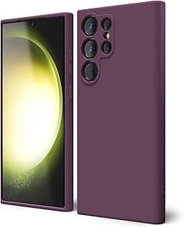 Silicon Microfiber Lining Mobile Magic Soft Case with Camera Protection For Samsung Galaxy S23 Ultra 5G (Wine Red)