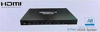 جهاز موزع HDMI من نوع 1x8، مصمم خصيصًا لتوزيع إشارة واحدة على ما يصل إلى 8 شاشات عرض مختلفة في نفس الوقت. يدعم الجهاز دقة 4Kx2K و Full HD، مما يضمن عرضًا فائق (فاصل إشارة HDMI 1x8)