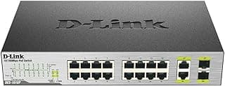سويتش شبكة DES1018P 18-Port غير مدار للديسكتوب PoE