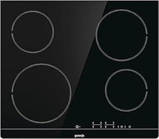 Electric Radiant cooktop - 60 cm - Touch Control - glass ceramic - Boil Control - 4 Heating Zones -ECT641BSC-