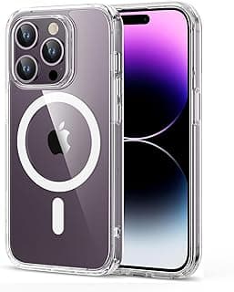 ESR for iPhone 14 Pro Max Case, MagSafe Phone Case Supports Magnetic Wireless Charging, Shockproof Military-Grade Protection, Scratch-Resistant, Classic Hybrid Cover for iPhone 14 Pro Max, Clear