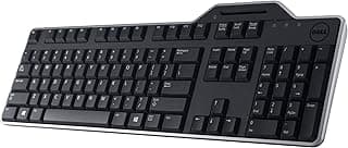 كيبورد USB وقارئ بطاقات ذكية KB-813 أسود 580-18365 *نفس 580-18365* من ديل