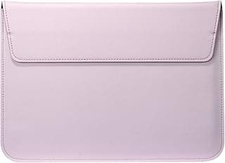 Slim PU Sleeve For MacBook Air 13 M2 A2681 M1 A2337 A2179 A1932/Pro 13 M2 M1 A2338 A2251 A2289 A2159 A1989 A1706 A1708,A2681 A2442 Neo (A18 Pro) PU Leather Flap Style Case Bag (Light Lilac pink)