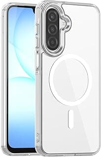 for Samsung Galaxy A17 5G Case Hard [Compatible with Magsafe ] Yellowing Resistant Magnetic Cover Clear para A 17 6.7 inch 2025 Rugged Best Phone Cases Clear