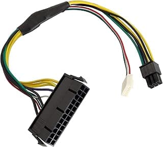 لونجديكس 30 سم/11.8 بوصة 24 دبوس إلى 6 دبابيس 18AWG ATX PSU كابل محول امدادات الطاقة للوحات الام اتش بي Z230 Z220 SFF