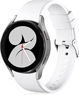 استيك بدون فراغات متوافق مع سامسونج Galaxy Watch 7 5 4 6 مقاس 44mm 40mm/Watch 5 Pro مقاس 45mm/Galaxy Watch 4 Classic مقاس 46mm 42mm، استيك رياضي بديل 20mm سريع الفك للرجال والنساء