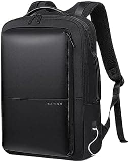 Business Laptop Backpack 17 Inch Waterproof Expandable USB Charging Black Bag for 17 inches Laptop