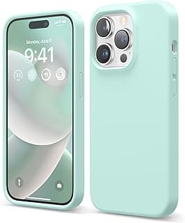 elago Compatible with iPhone 14 Pro Case, Liquid Silicone Case, Full Body Protective Cover, Shockproof, Slim Phone Case, Anti-Scratch Soft Microfiber Lining, 6.1 inch (Aqua Sky)