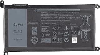 11.4V 42Wh WDX0R WDXOR 3CRH3 T2JX4 FC92N CYMGM Replacement Battery for Dell Inspiron 15 5565 5567 5568 5578 7560 7570 7579 7569 P58F 13 5368 5378 7368 7378 17 5765 5767 14-7460