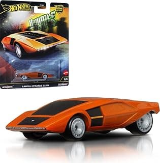 Premium Lancia Stratos Zero Vehicle Car Culture Circuit Legends Collectible Hot Wheels Die-cast Car Toy for Kids 3+ Years HRV77