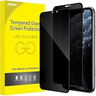 Privacy Full Coverage Screen Protector Anti-Spy Tempered Glass Film, Edge to Edge Protection Case-Friendly, 2-Pack jetouch (Tempered Glass) (iphone xs/11 pro)
