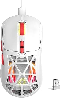 GG Gaming Mouse-White Red
