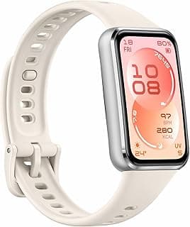 Band 11 Health & Fitness Tracker, Enhanced Sleep Tracking, All-Day Health Monitoring, Ultra-Slim & Comfort Wear, Compatible with iOS & Android, Smart Watch, White Aluminum Alloy Case