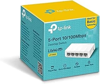 مفتاح شبكة سطح المكتب LS1005 بـ5 منافذ بسرعة 10/100 ميجابت لكل ثانية