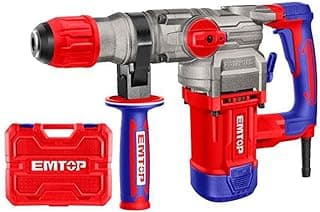 1050W Rotary Hammer (26mm SDS-Plus) - Horizontal With Plastic Case - Red