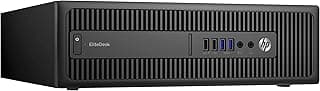 كيسة كمبيوتر اتش بي ايليت ديسك 800 G2 - SFF معالج كور i5 6500 3.60 هرتز 8 غيغابايت DDR4 1 تيرابايت ويندوز 10، ذاكرة رام جيجا، انتل
