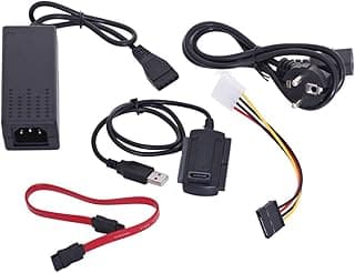 كابل USB 2.0 إلى SATA IDE، 4-Pin، أسود، لهارد ديسك، SSD، كمبيوتر مكتبي، لنقل البيانات