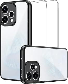 جراب لهاتف OPPO Reno 15 5G + [2 قطعة] فيلم زجاج مقوى لهاتف OPPO Reno 15 5G مع حماية ضد الصدمات وغير قابل للانزلاق