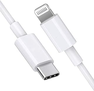 كابل USB-C إلى Lightning بطول 3 قدم معتمد من ابل (MFi) للشحن السريع للايفون 12/12 ميني/12 برو/12 برو ماكس/11 برو/11 برو ماكس/X/XS/XR/XS ماكس/8/8 بلس/ايباد/ايربودز