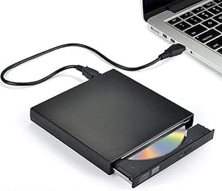 محرك أقراص CD DVD خارجي ثينك باد، محرك أقراص CD-RW/DVD-RW خارجي نحيف ومحمول للابتوب والديسكتوب