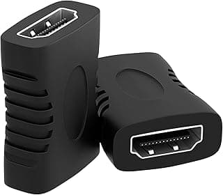 وصلة HDMI 4K (عدد 2)، محول HDMI أنثى إلى أنثى، موسع HDMI 2.0 لكابلات HDMI، موصل 3D متوافق مع شاشات HDTV وRoku وTV Stick وChromecast وNintendo Switch وXbox وPS5/4 واللابتوب والكمبيوتر