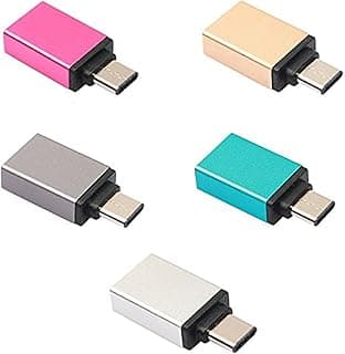 كابل محولOTG للتوصيل من USB 3.1 النوع سي ذكر الى USB 3.0 انثى - Kx2358 - لون بينك واسود