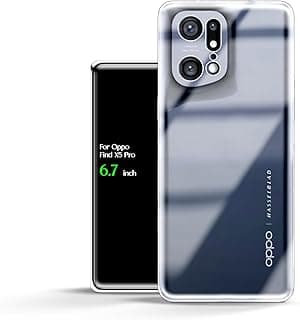 جراب خلفي شفاف من السيليكون والبولي يوريثين الحراري لموبايل اوبو فايند X5 برو HD، مضاد للاصفرار ويوفر حماية عالية من الصدمات، متوافق مع اوبو فايند X5 برو (6.7 انش) (شفاف)