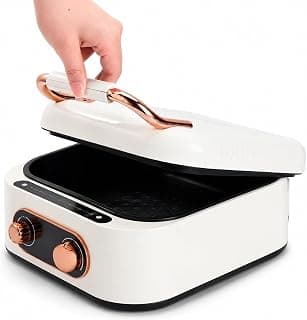 10 in 1 Multifunctional Electric Grill | Electric Multi Cooker & Indoor Grill - 3L Non-Stick Pot - 180° Openable Lid - 1800W for Grilling, Frying, Steaming