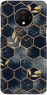 Marble Hexagon Seamless Silicone Printed mobile case compatible with Oneplus 7T
